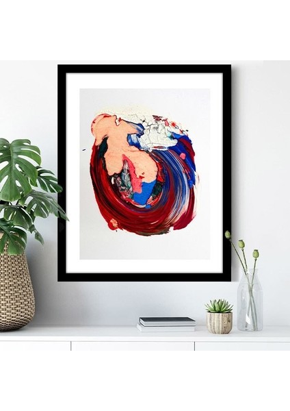 Bordo Yağlı Boya 4 Çerçeve ve Poster - SO1037 modelleri