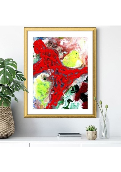 Bordo Yağlı Boya 3 Çerçeve ve Poster - SO1036 indirimleri