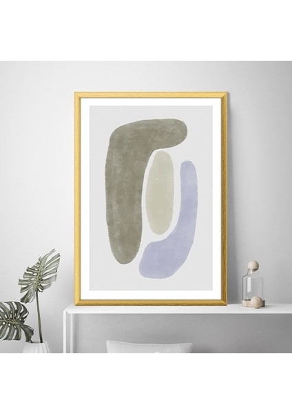 Soluk Tonlar Soyut 5 Çerçeve ve Poster - SO1144 fırsatları