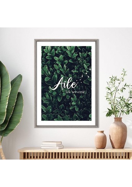 Aile Tek Servettir 1 Çerçeve ve Poster - TP1000
