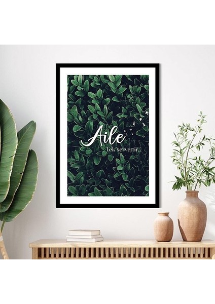 Aile Tek Servettir 1 Çerçeve ve Poster - TP1000 fırsatları