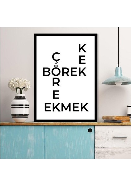 Çörek - Börek - Kek - Ekmek Çerçeve ve Poster - MT1094 fiyatları