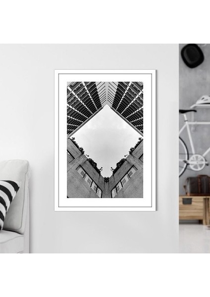 Düşük Açılı Bina 4 Çerçeve ve Poster - M1067 modelleri