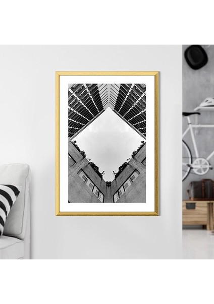 Düşük Açılı Bina 4 Çerçeve ve Poster - M1067 fırsatları