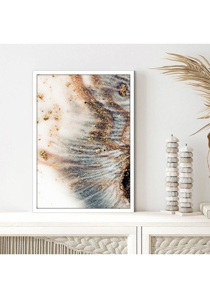 Gold Detaylı Soyut 1 Çerçeve ve Poster - SO1093 fiyatları
