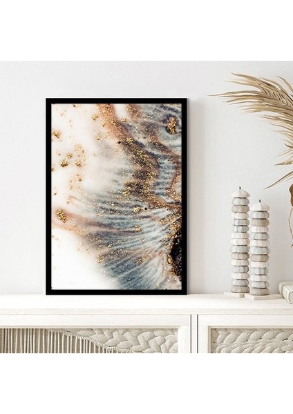 Gold Detaylı Soyut 1 Çerçeve ve Poster - SO1093 modelleri