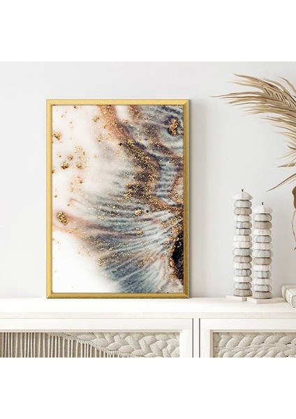 Gold Detaylı Soyut 1 Çerçeve ve Poster - SO1093 fırsatları