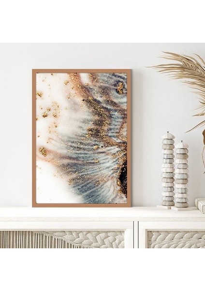 Gold Detaylı Soyut 1 Çerçeve ve Poster - SO1093 indirimleri