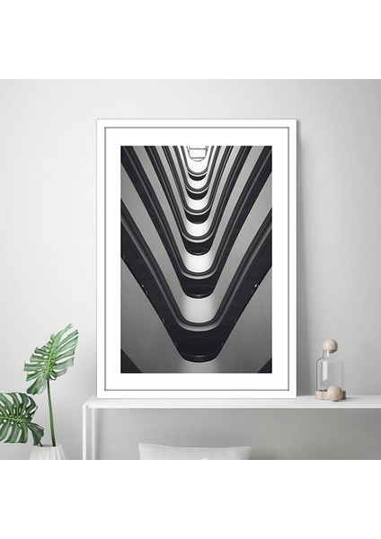 Düşük Açılı Bina 3 Çerçeve ve Poster - M1066 modelleri