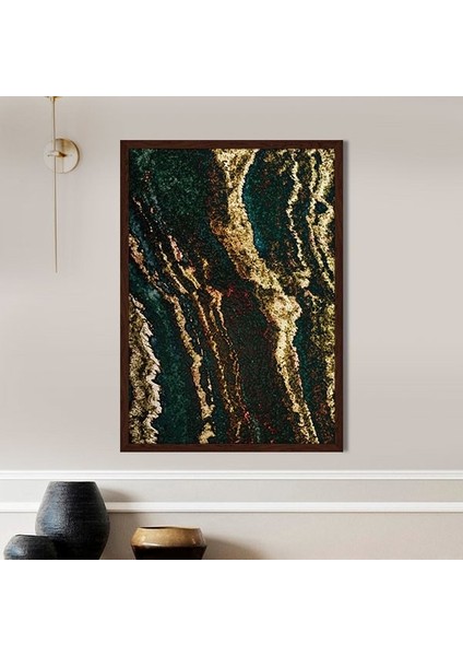 Gold Detaylı Mermer Desen 4 Çerçeve ve Poster - SO1087 fiyatları