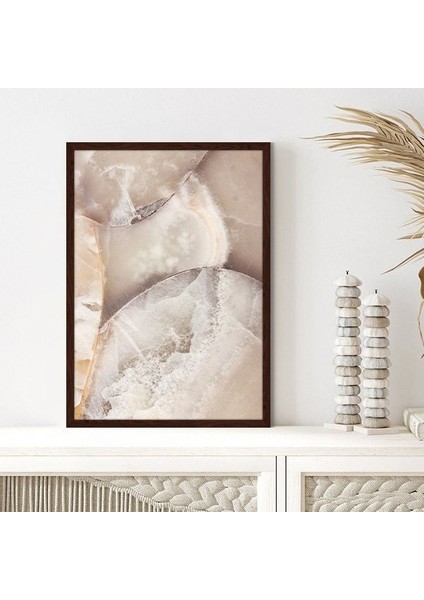 Bej Mermerler 1 Çerçeve ve Poster - DK1011