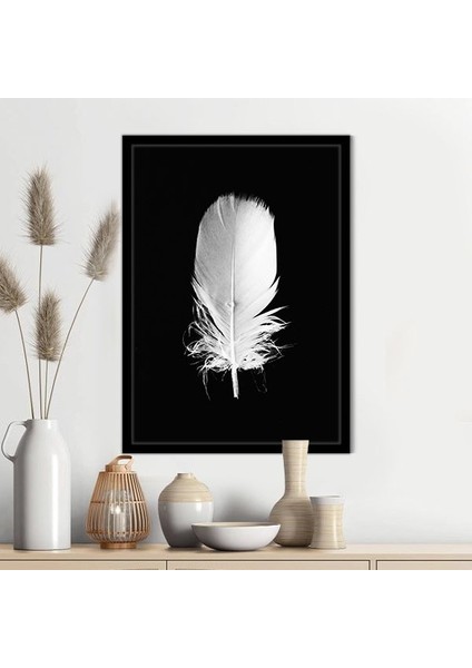 Beyaz Kuş Tüyü Çerçeve ve Poster - SB1109 fırsatları