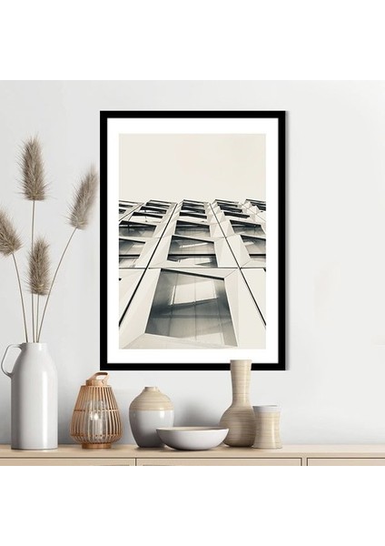 Düşük Açılı Bina 1 Çerçeve ve Poster - M1043