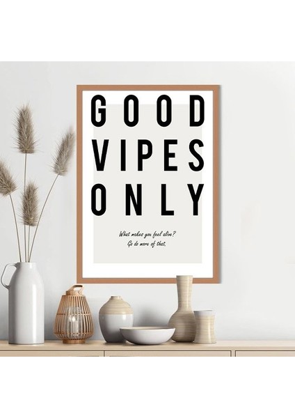 Good Vipes Only 1 Çerçeve ve Poster - TP1040 fırsatları