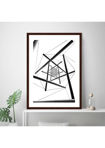 Siyah Demir Çubuklar 1 Çerçeve ve Poster - M1068 fırsatları