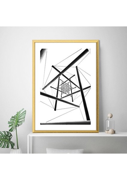 Siyah Demir Çubuklar 1 Çerçeve ve Poster - M1068 indirimleri