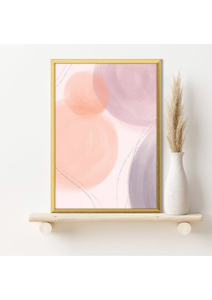 Soft Tonlar Soyut 3 Çerçeve ve Poster - SO1131