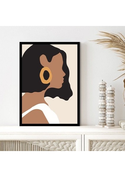 Küpeli Kadın 1 Çerçeve ve Poster - IL1027