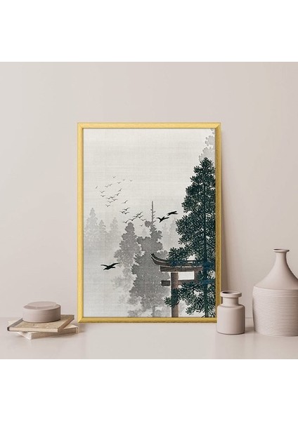 Ağaçlar ve Kuşlar Çerçeve ve Poster - SNT1043 fırsatları