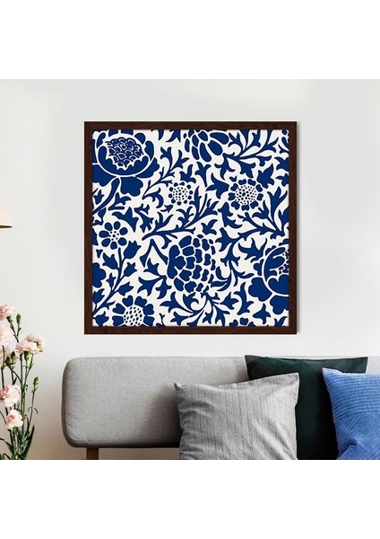 Mavi Bitkiler 9 Çerçeve ve Poster - SNT1027
