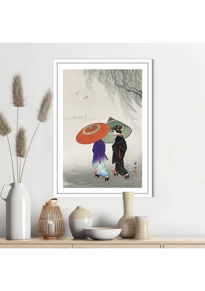 Şemsiyeli Kadınlar 1 Çerçeve ve Poster - SNT1045