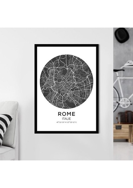 Rome Harita 1 Çerçeve ve Poster - SH1005