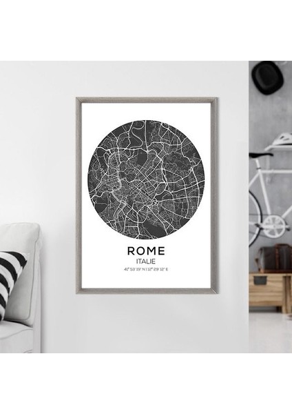 Rome Harita 1 Çerçeve ve Poster - SH1005 indirimleri