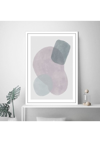 Soluk Tonlar Soyut 3 Çerçeve ve Poster - SO1142