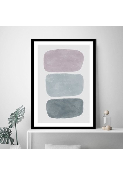 Soluk Tonlar Soyut 1 Çerçeve ve Poster - SO1140