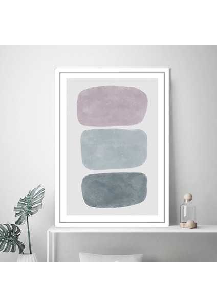 Soluk Tonlar Soyut 1 Çerçeve ve Poster - SO1140