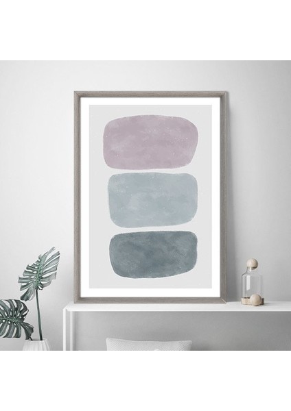 Soluk Tonlar Soyut 1 Çerçeve ve Poster - SO1140