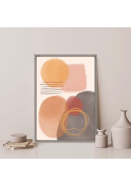 Soft Tonlar Soyut 6 Çerçeve ve Poster - SO1134