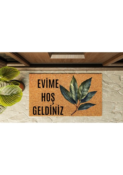 Kapı Önü Paspası Özel Tasarım Koko Model Defne Yaprağı PK-1529 indirimleri