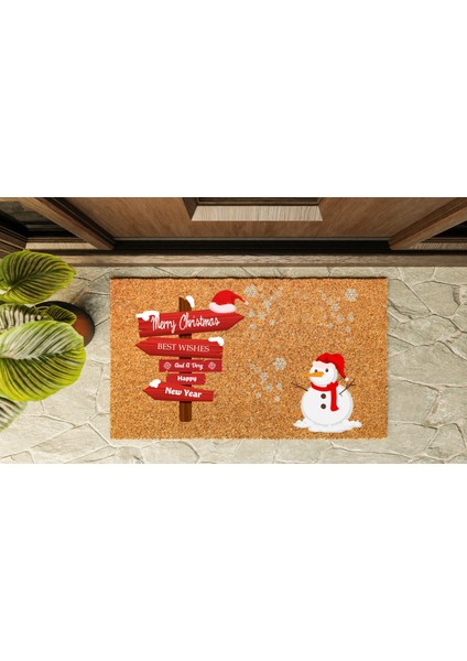 Kapı Önü Paspası Yeni Yıl 2025 Özel Tasarım Koko Model 128 fırsatları