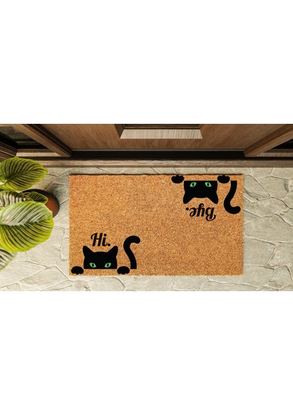 Kapı Önü Paspası Özel Tasarım Koko Model Hi And Bye PK-1549 indirimleri