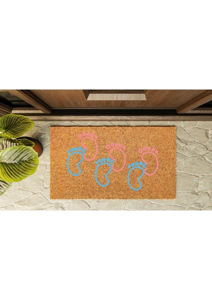 Kapı Önü Paspası Özel Tasarım Koko Model Renkli Ayaklar PK-1580 indirimleri