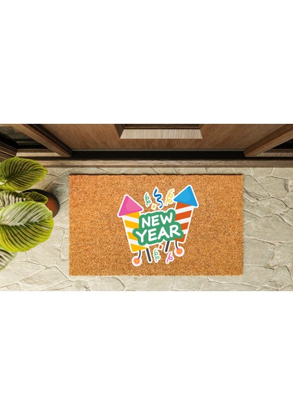 Kapı Önü Paspası Yeni Yıl 2025 Özel Tasarım Koko Model 133 fırsatları