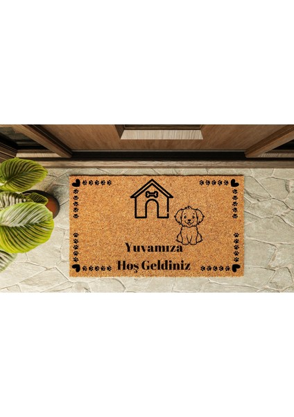 Kapı Önü Paspası Özel Tasarım Koko Model Yavru Köpek PK-1584 indirimleri