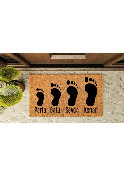 Kapı Önü Paspası Kişiye Özel Isim Yazılır Koko Model Ayaklar PK-1516 indirimleri