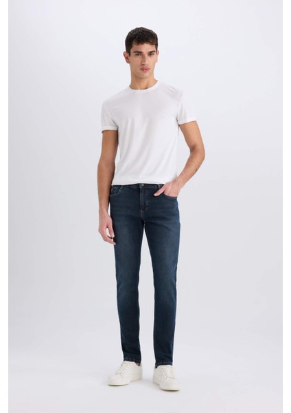 Pedro Slim Fit Dar Kalıp Normal Bel Dar Paça Jean Pantolon E8507AX24WN