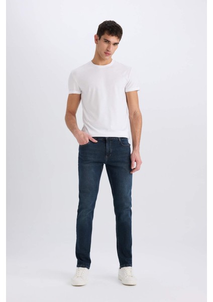 Pedro Slim Fit Dar Kalıp Normal Bel Dar Paça Jean Pantolon E8507AX24WN