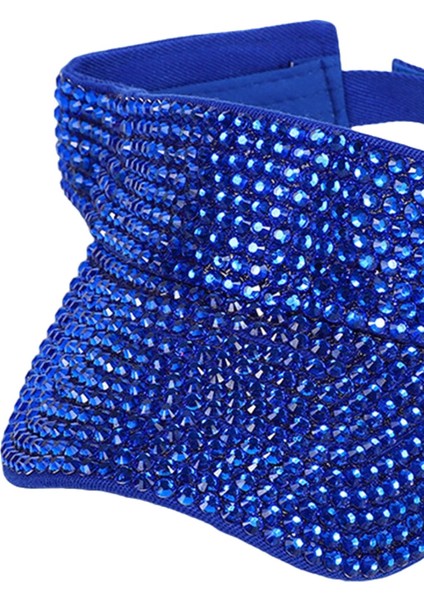 Kadın Tenis Mavisi Için Rhinestones Güneş Ş Viz Kapakları (Yurt Dışından)