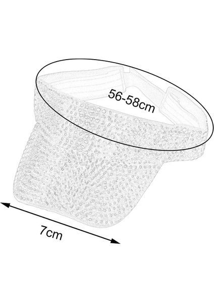 Golf Için Parlak Rhinestones Güneş Ş Viz Kapakları (Yurt Dışından)