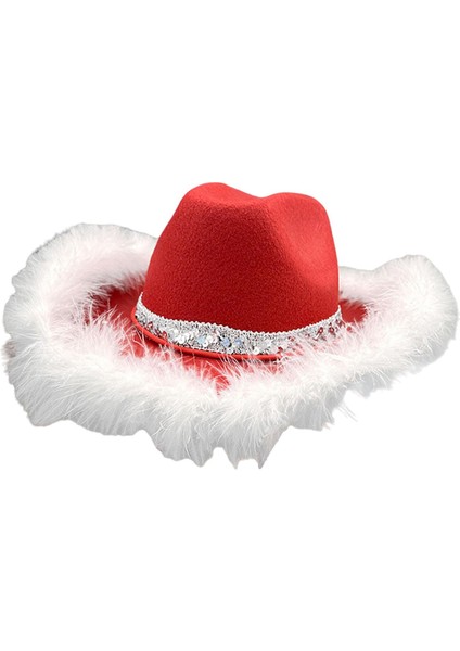 Kırmızı Cowgirl Ş Şı Giydirme Rol Oynayan Parti Malzemeleri Kalın Tüy (Yurt Dışından) modelleri