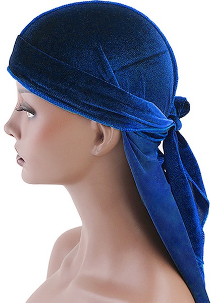 Moda Kadife Kuyruklu Başörtüsü Bere Mavi (Yurt Dışından) fırsatları