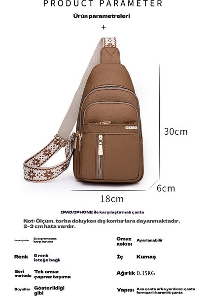 Oımg 2025 Yeni Vintage Kadın Çanta Moda Baskılı Omuz Kadın Çanta Küçük Kare Çanta Crossbody Çanta Göğüs Çanta (Yurt Dışından)