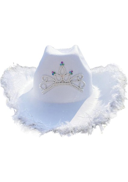 Bayanlar Kostüm Kokteyli + + 38X35CM Için 3 Kont Şapkasıı Cowgirl Şapkası (Yurt Dışından) fırsatları
