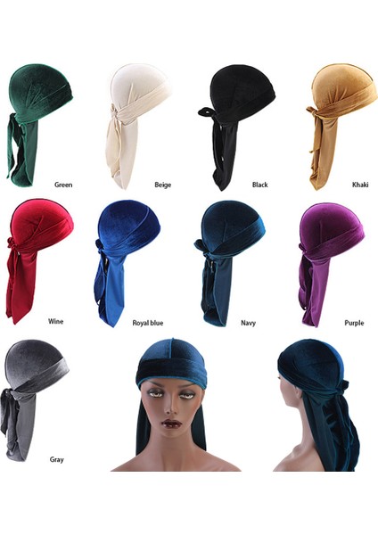 Erkek Kadife Uzun Kuyruk Şapkası Beanie Donanma (Yurt Dışından) fırsatları