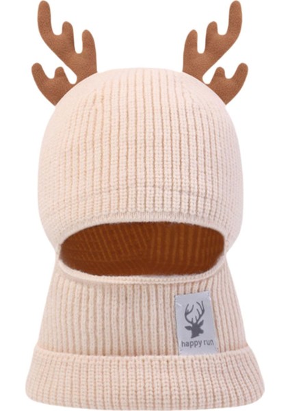 Kış Şapka Şapkalar Boyun Eşarp Komik Örme Şapka Kadın Erkek Doğum Günü Hediyesi Bej (Yurt Dışından) fiyatları