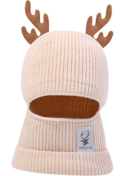 Kış Şapka Şapkalar Boyun Eşarp Komik Örme Şapka Kadın Erkek Doğum Günü Hediyesi Bej (Yurt Dışından) modelleri